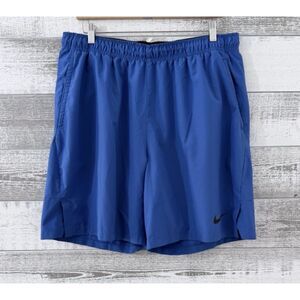 Nike Dri-Fit Shorts Athletic Gym Running Lightweight Pockets Blue Men's XXL